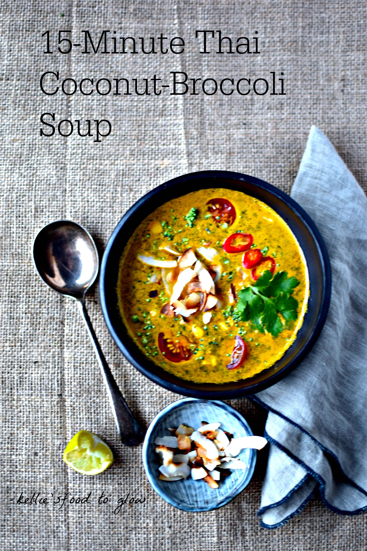 15-Minute Thai Coconut-Broccoli Soup Recipe - food to glow