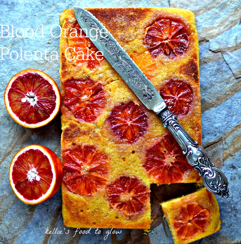 UpsideDown Blood Orange Polenta Cake Recipe (dairyfree/glutenfree