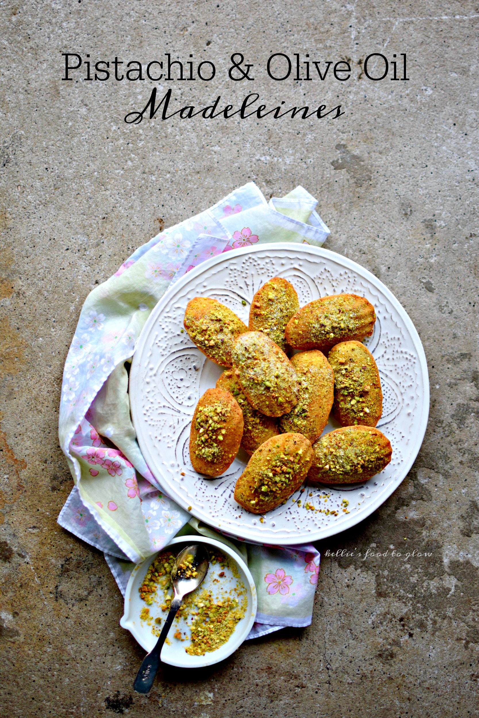 Perhaps one of the most literary of foodstuffs, madeleines are surprisingly easy to make. These tiny scallop-shaped cakes are given a 21st century makeover with olive oil and pistachios - and a touch of yuzu if you have it. Dip into a steaming cup of tea and see what happens!